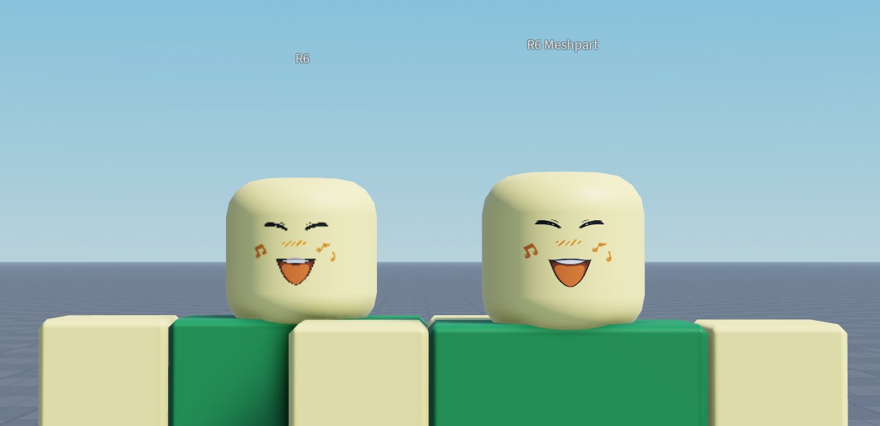 the new faces don't look all that bad in R6 : r/roblox