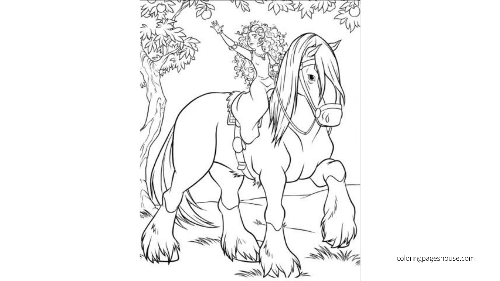 coloring pages of merida