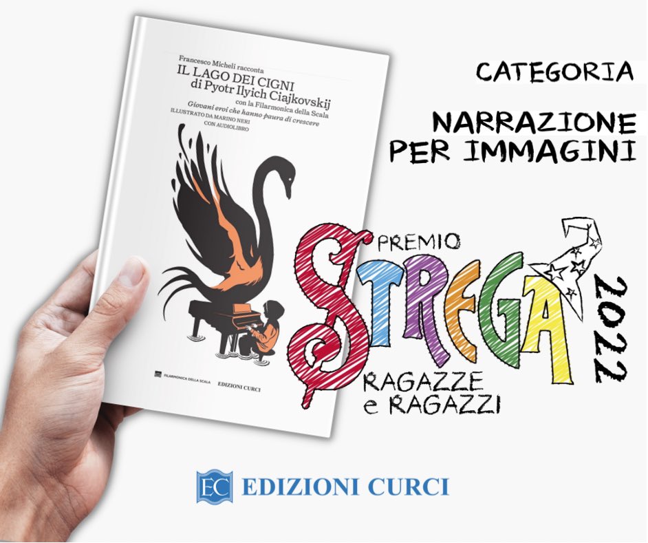 𝐁𝐑𝐄𝐀𝐊𝐈𝐍𝐆 𝐍𝐄𝐖𝐒
Sono felice di annunciare che concorro alla 7ª edizione del <a href="/PremioStrega/">PremioStrega</a> Ragazze e Ragazzi nelle nuova categoria Narrazione per immagini con il mio libro 𝐅𝐫𝐚𝐧𝐜𝐞𝐬𝐜𝐨 𝐌𝐢𝐜𝐡𝐞𝐥𝐢 𝐫𝐚𝐜𝐜𝐨𝐧𝐭𝐚 𝐈𝐥 𝐋𝐚𝐠𝐨 𝐝𝐞𝐢 𝐜𝐢𝐠𝐧𝐢 <a href="/EdizioniCurci/">Edizioni Curci</a>