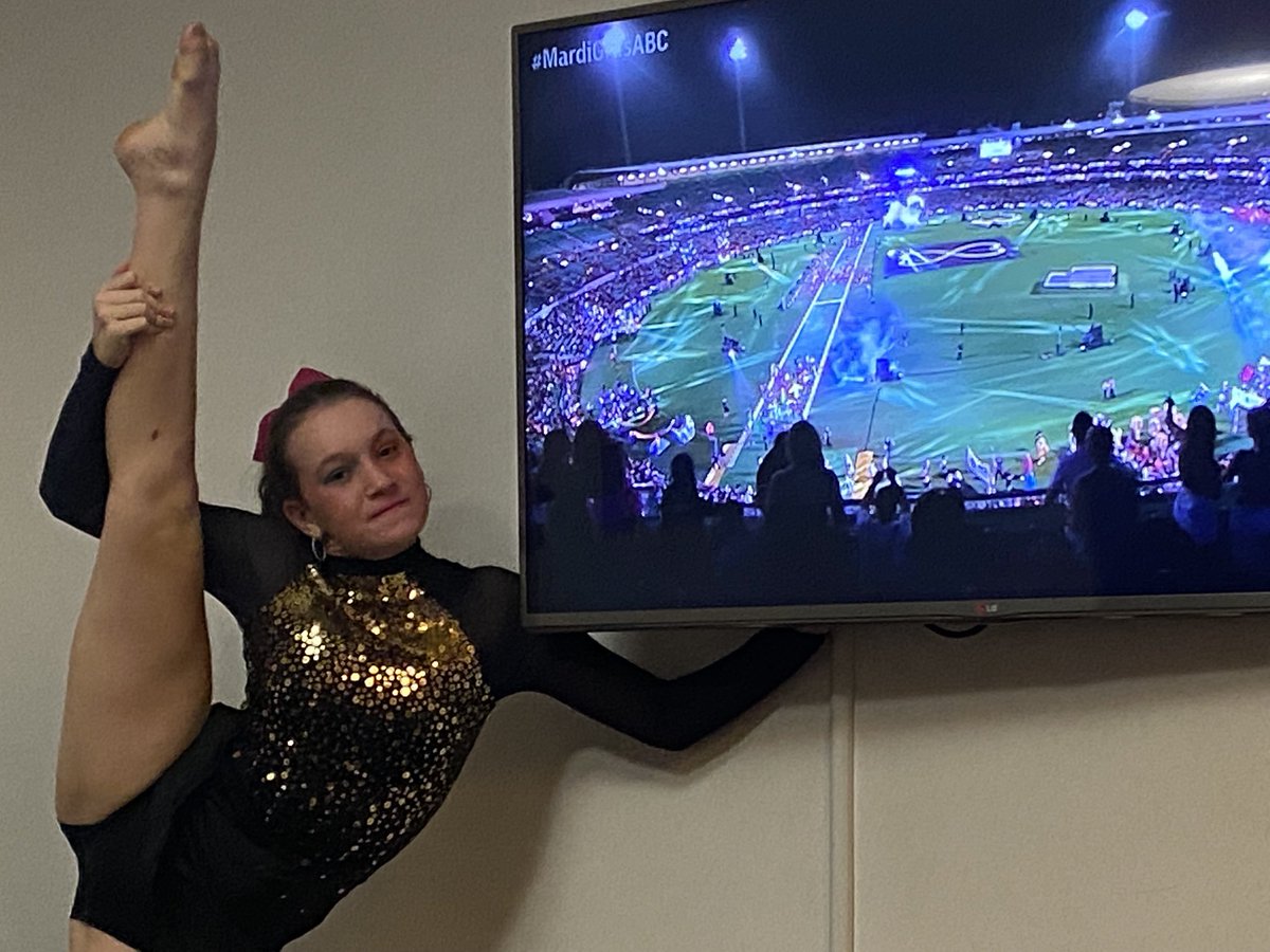 Enjoying her first Mardi Gras #MardiGrasABC