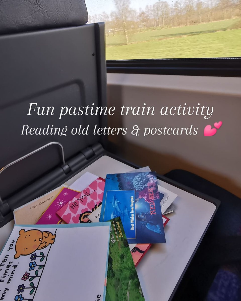 Fun pastime in train 🥰
Cherishing friendships
Rereading letters & postcards from decades ago 🥰

Do u have a stash of old letters & postcards too?
#tcklife #tckmemories #tck #cck #crossculturalkids #thirdcultureadult #cherishingfriends #cherishingmemories #trainjourney #remember