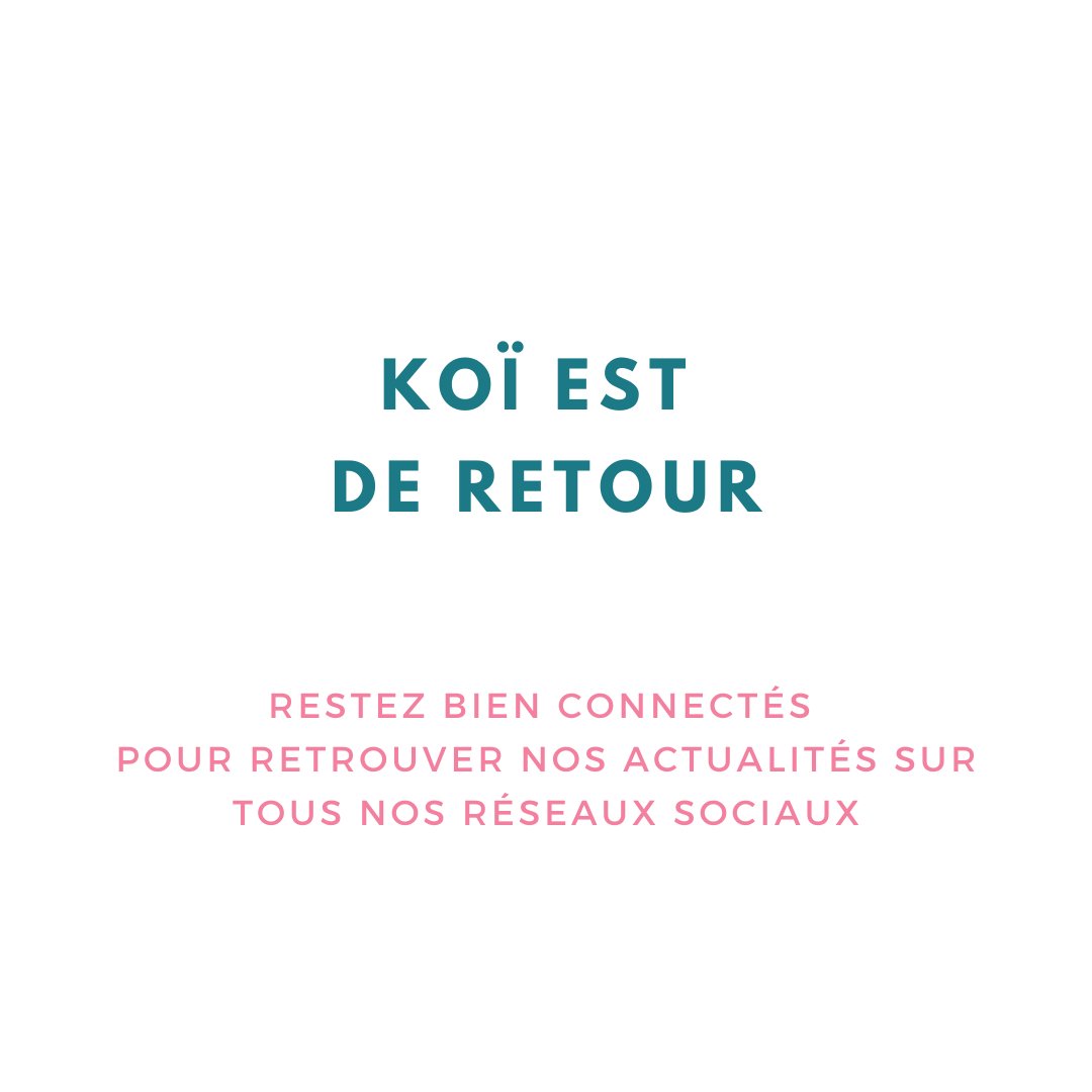 Koï est de retour  🔥 
Vous l'avez remarqué depuis plusieurs semaines : les publications inédites sur notre site koimagazine.fr se multiplient. 
C'est la première étape de notre grand retour 😉 Et nous sommes super heureux de vous retrouver ! 

#koimagazinefr #presse