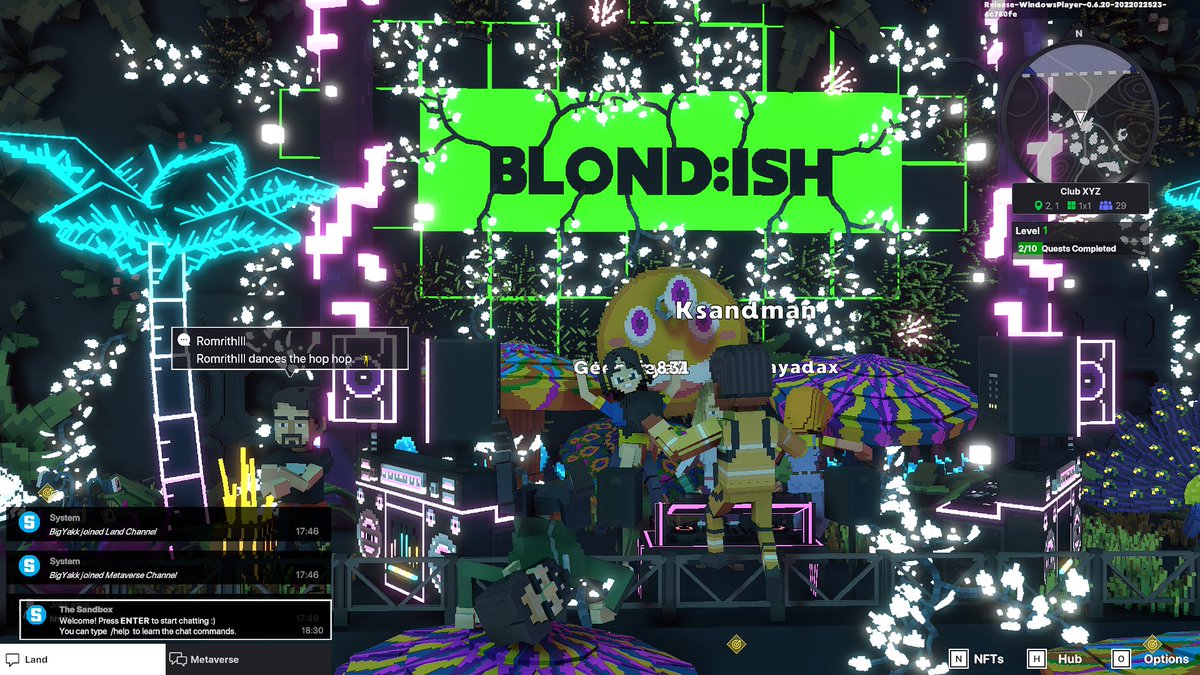 enyou_a's tweet photo. @TheSandboxGame @blond_ish 💥💥💥

I just participated in the daily #SandboxAlphaS2Contest for a chance to earn up to 1,000 $SAND! Day 2 - Dance with Blond:ish. Check out my screenshot below! 👇 #SandboxAlphaS2 https://t.co/OgrYc58MmB