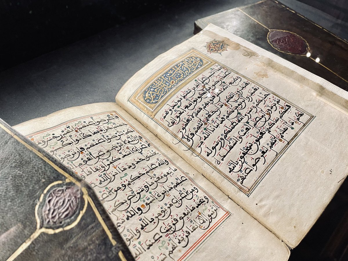 CellardEleonore's tweet photo. New exhibition in the library of Chantilly Castle: The Tagdemt manuscripts!

38 manuscripts are presented, mainly from Maghreb, 15th-19th. They were in the hands of Emir Abd el-Kader and have been sized by the Duke of Aumal in 1843. https://t.co/wZPP9rN4FB