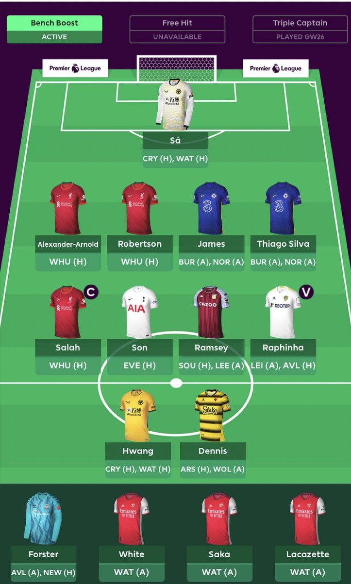 updates_fpl's tweet photo. Last min panic. Rank 43k. Took -20
#fplmaverick https://t.co/jS9H744Hp0