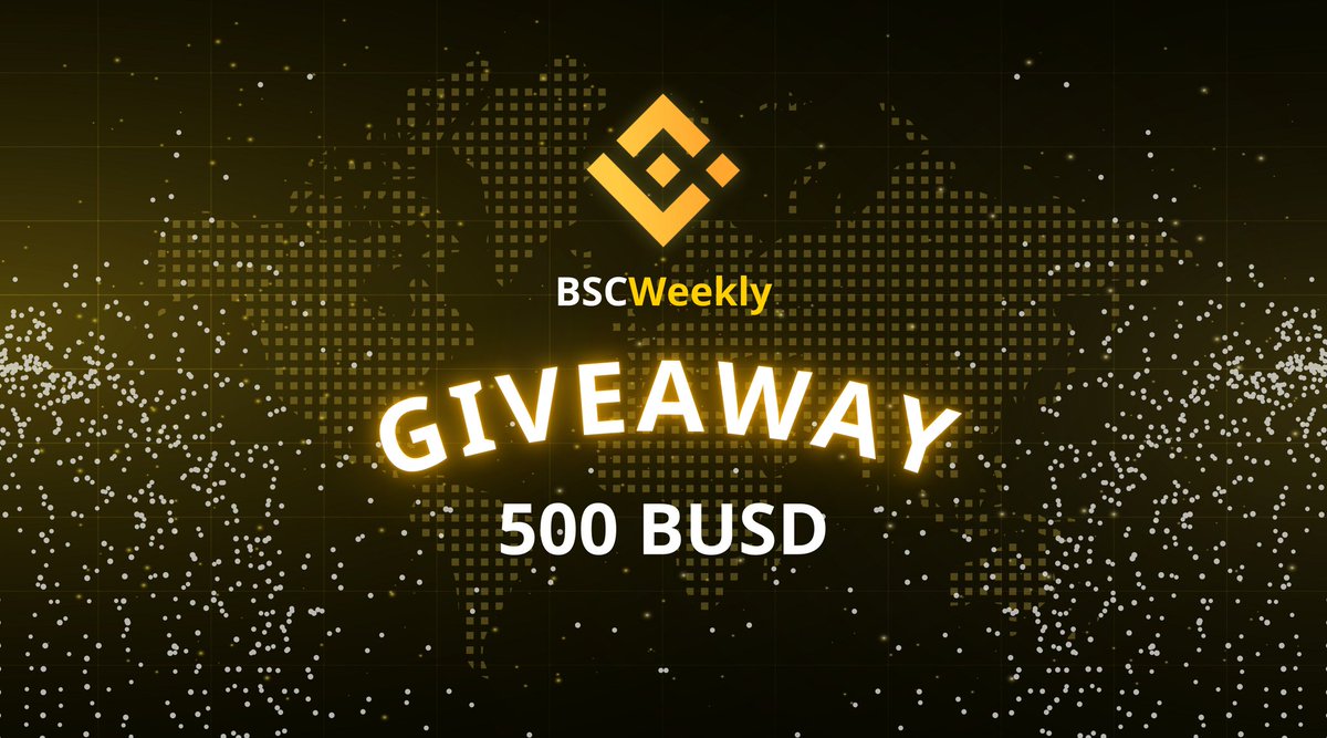 BSC Weekly (@bsc_weekly) on Twitter photo π’ <a href="/bsc_weekly/">BSC Weekly</a> & @Bsc100xGem Giving away!
$500 #BUSD #GIVEAWAY to 5 Winners | Each winners will get 100 $BUSD
β
Follow <a href="/bsc_weekly/">BSC Weekly</a> & @Bsc100xGem
β
Like & Retweet
β
Tag 3 Friends
β
Comment your #BSC Wallet Address
#BSCgem #airdrop #Giveaways #Airdrops #DeFi $BNB π’ <a href="/bsc_weekly/">BSC Weekly</a> & @Bsc100xGem Giving away!
$500 #BUSD #GIVEAWAY to 5 Winners | Each winners will get 100 $BUSD
β
Follow <a href="/bsc_weekly/">BSC Weekly</a> & @Bsc100xGem
β
Like & Retweet
β
Tag 3 Friends
β
Comment your #BSC Wallet Address
#BSCgem #airdrop #Giveaways #Airdrops #DeFi $BNB