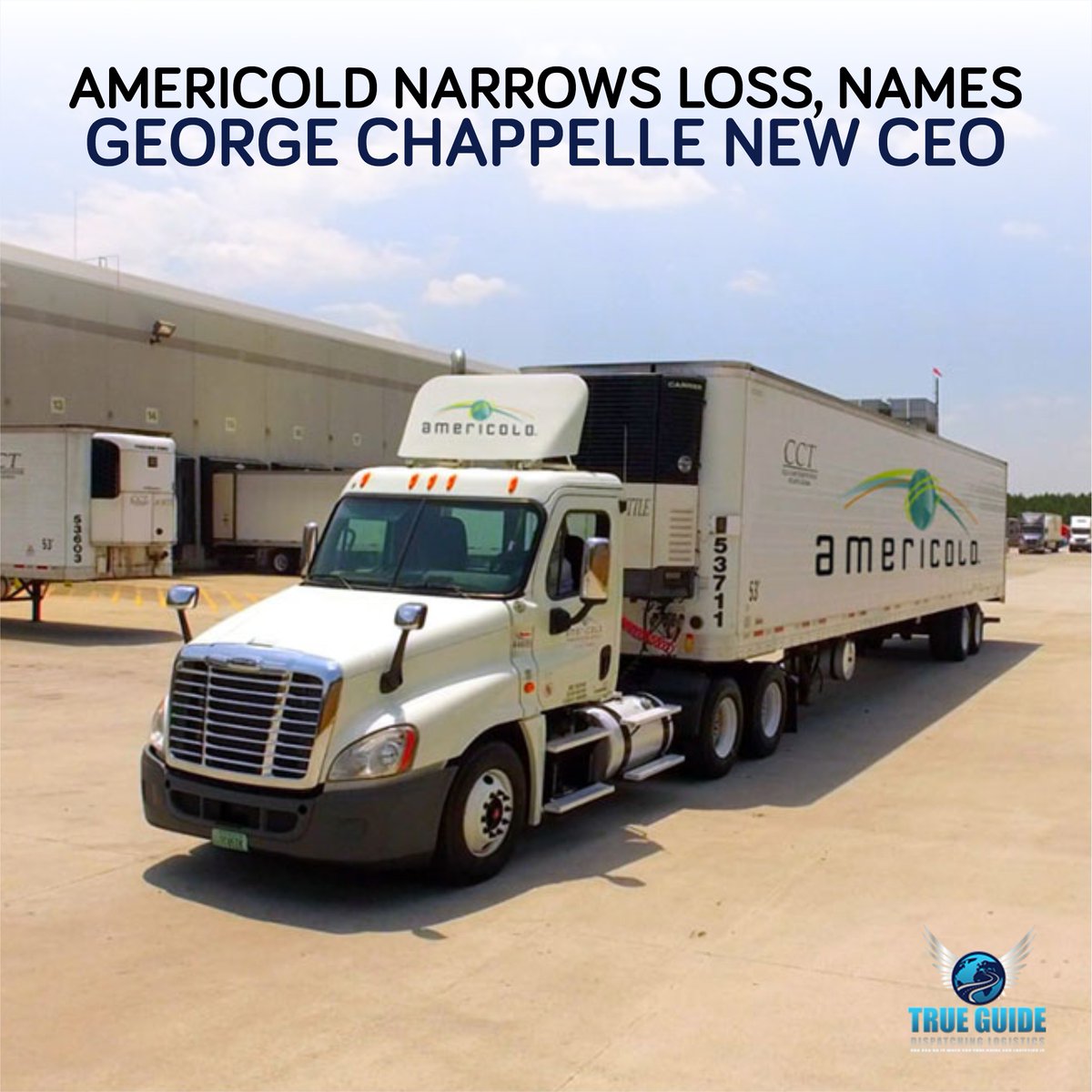 GuideLogistics's tweet photo. Refrigerated warehouse operator Americold Realty Trust narrowed its loss in the fourth quarter and posted a large gain in revenue.
๐ https://t.co/noTPwwcx8w
-----
๐ https://t.co/G5q1M8Si1d
.
#trueguidelogistics #OTR #Dispatchservices #Truckdrivers #Dispatcher #Poweronly https://t.co/MSxp2Y72L6