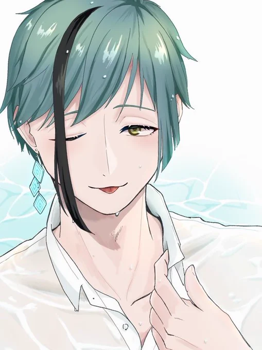 🦈「……気になんの?」 

#twstファンアート 