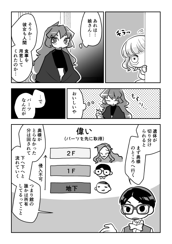 #創作漫画 
『死んだ妹を探しています』9
※切断、暴力、軽いグロを含む場合があります。
リプツリーで繋げています。 