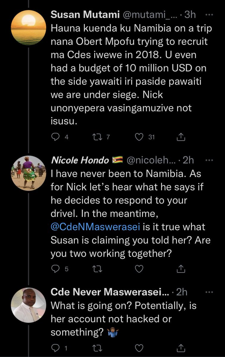 BOOM! Maskati machena. <a href="/nickmangwana/">Nick Mangwana</a> <a href="/mutami_susan/">Susan Mutami</a> <a href="/CdeNMaswerasei/">Cde Never Maswerasei 🇿🇼</a> Hoyo Nick opindura seghost. Zim is cursed😡🤦‍♂️