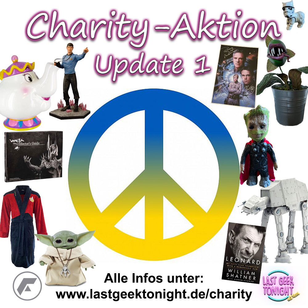 LastGeekNessi's tweet photo. Die Charity-Aktion von @FedCon, @MagicConDE, @cconstuttgart und @LastGeekNessi ist erfolgreich gestartet!

Gebote werden bis So, 6.3., 20 Uhr angenommen. Den aktuellen Stand und alle Infos findet ihr hier: https://t.co/k08rbTXHsB

#WeStandWithUkraine #Peace #StopWar #StopRussia https://t.co/lzLr5jaECV