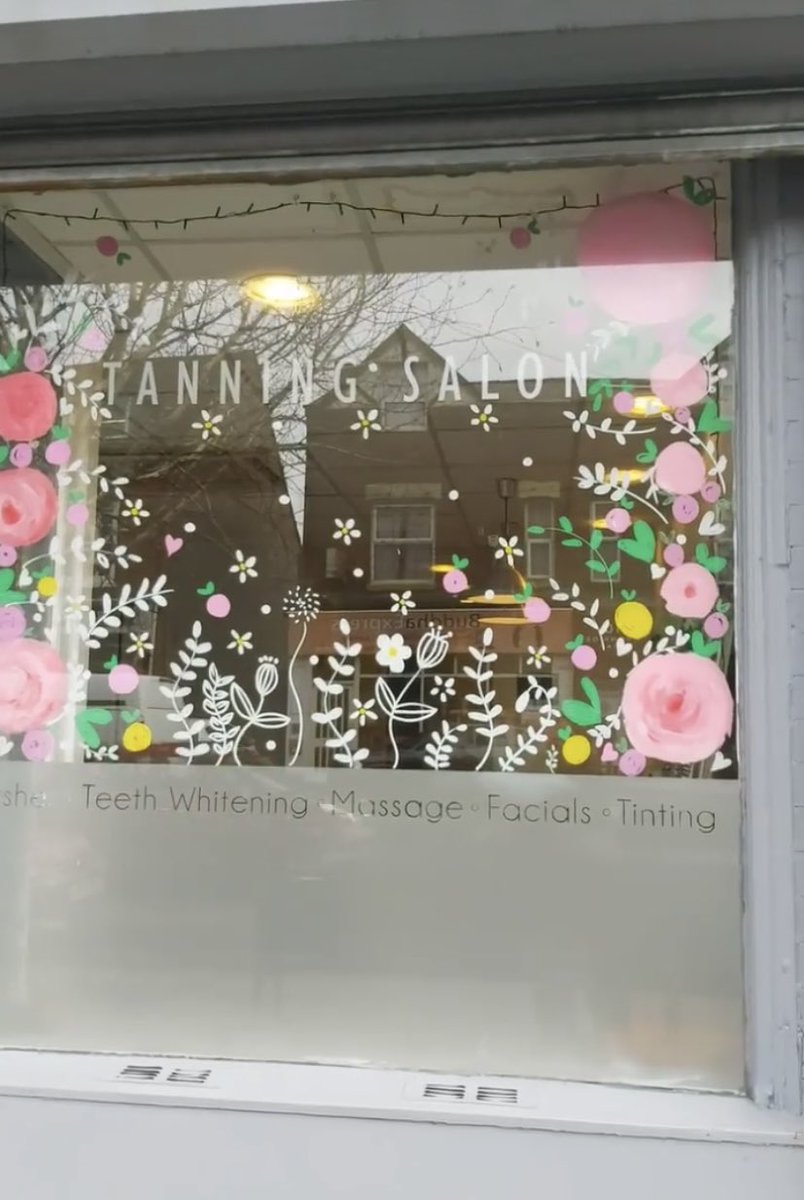 PostNewsGM's tweet image. #SpringWindows
Have you spotted the gorgeous Spring Window art at @SoleilHMoor created by the lovely Jaz? 
We think it looks amazing and makes us feel Spring is just about here!