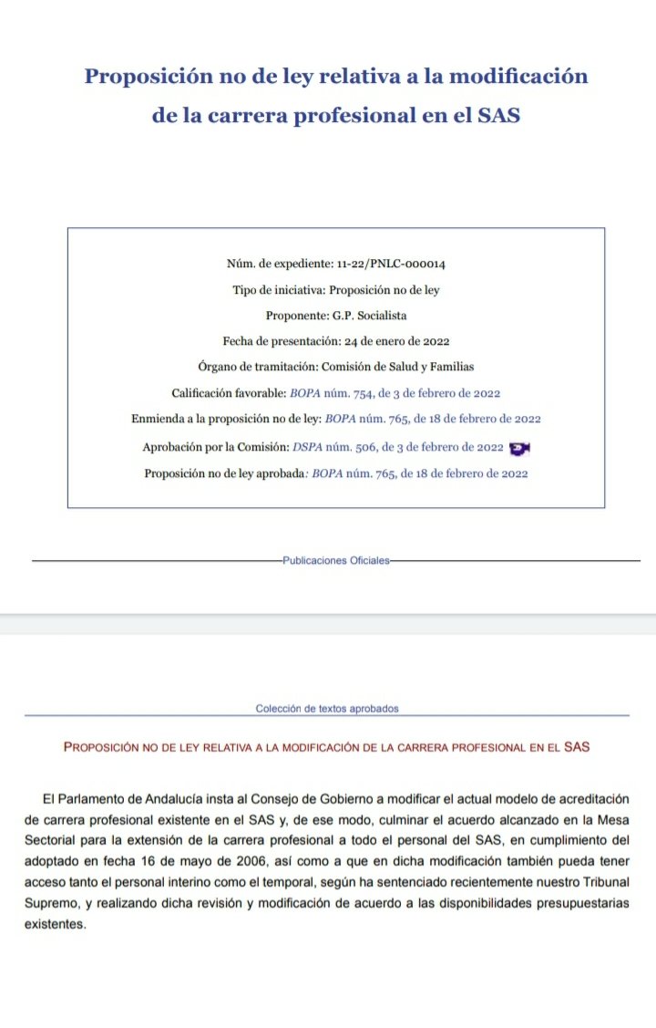 CarreraProfesi1's tweet photo. @JuanMa_Moreno
¿A que esperas para aplicarla?

Hemos conseguido q se vote SI a la modificación de la Carrera Profesional.
Carrera para todas las categorías, sin acreditación, como el resto de CCAA.
@CSIFAndalucia 
@Ugt_A_Sanidad @ccooandalucia @SATSE_Andalucia @smandaluz https://t.co/CBnT9oTGNZ