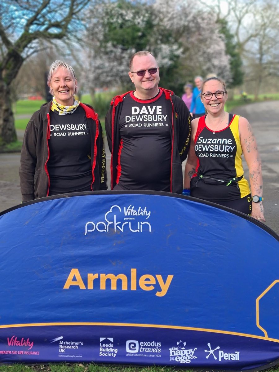 DawnSG2010's tweet photo. A spot of tourism at #ArmleyParkrun this morning. A very muddy course but I did manage to run the whole thing. Slowly getting back to it. #IWD2022 #TeamDRR https://t.co/xXlLUyW3Xc