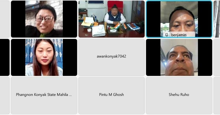 AlongImna's tweet photo. Addressed a video conference meeting of @BJP4Nagaland along with National BJP Spokesperson and In-Charge of Nagaland State, Shri. @NalinSKohli Ji in the virtual presence of State Office Bearers, State Morchas, and State IT Cell wherein we discussed #ManipurElection2022. https://t.co/HrCVlNxSHi