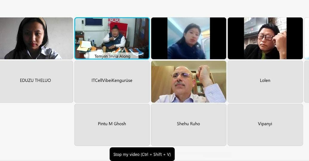 AlongImna's tweet photo. Addressed a video conference meeting of @BJP4Nagaland along with National BJP Spokesperson and In-Charge of Nagaland State, Shri. @NalinSKohli Ji in the virtual presence of State Office Bearers, State Morchas, and State IT Cell wherein we discussed #ManipurElection2022. https://t.co/HrCVlNxSHi