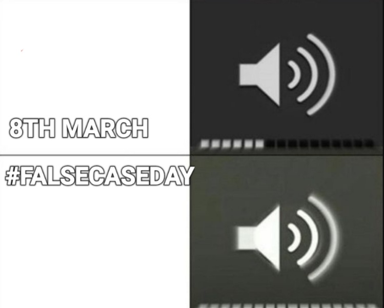 International #FalseCaseDay is celebrated on 8th March. 

Mark your calendars.