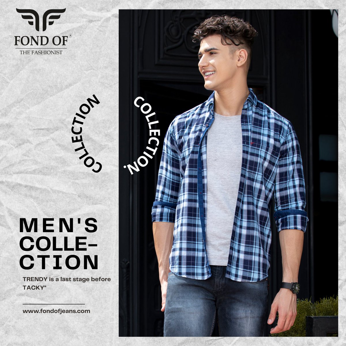 Why go for tacky when you can go for @fondofjeans Trendy collection? . #mensfashion #menswear #mensstyle #mensdesignerwear #menswithclassandstyle #shirts #buyonline #buy #buyshirtsonline #malefashion #mensfashion #menslook #fashionformen #menstagram #stylish #foj #fondofjeans