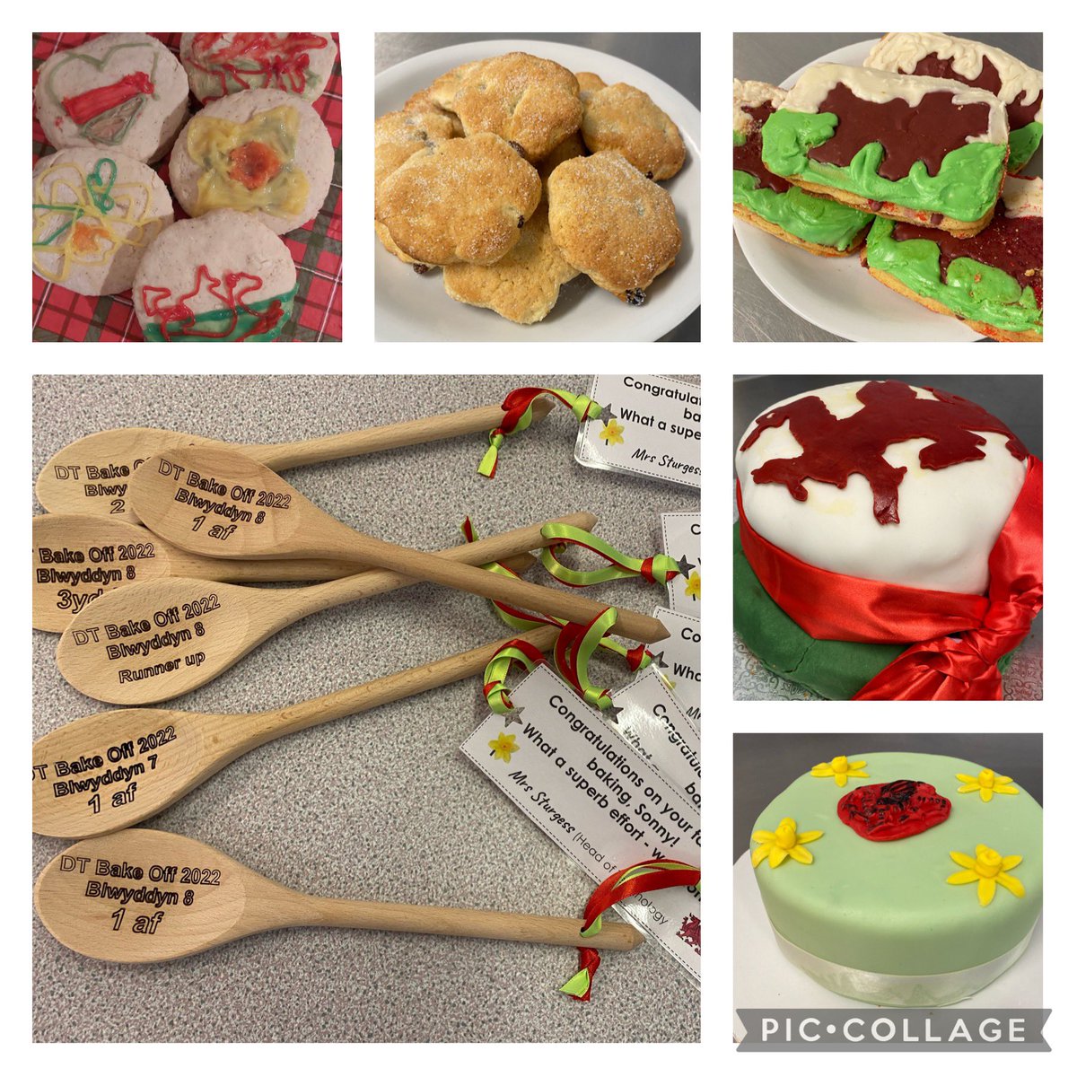 Our wonderful winners of the St Julian’s School DT Bake Off competition 2022 as part of our Eisteddfod this week. Da iawn pawb, bendigedig! #DT #foodtech #foodeducation #eisteddfod #proudteacher #futurebakers