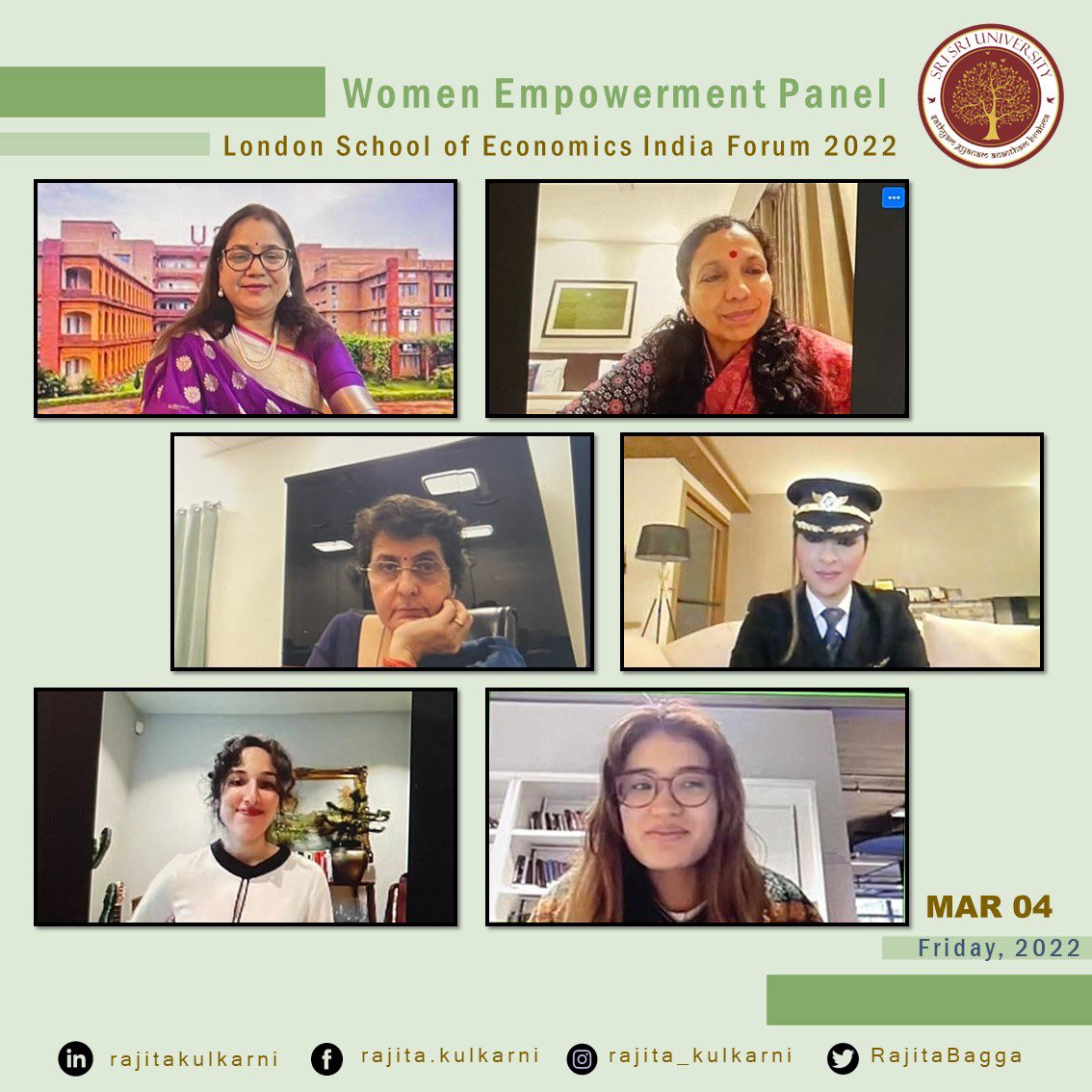 RajitaBagga's tweet photo. It was good to speak at the @LSESUIndiaSoc on The New Age Woman. I urged all girls to dream big, be well informed, build networks &amp; seek mentors.I offered to mentor 5 girl students of @LSEnews #WomensDay2022 #women #WomensHistoryMonth https://t.co/58aJs9NiyA