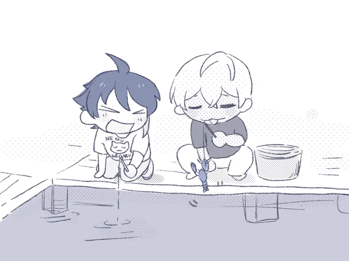 ザリガニ釣りあちなといぶ 