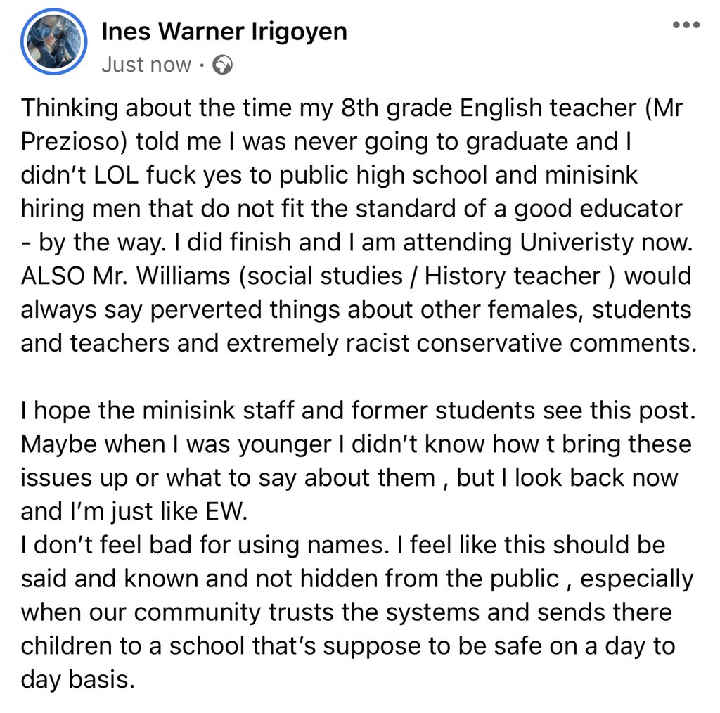 InesIrigoyen's tweet photo. @ anyone who used to/ associated w minisink valley or works there. https://t.co/0tTuDPedi0