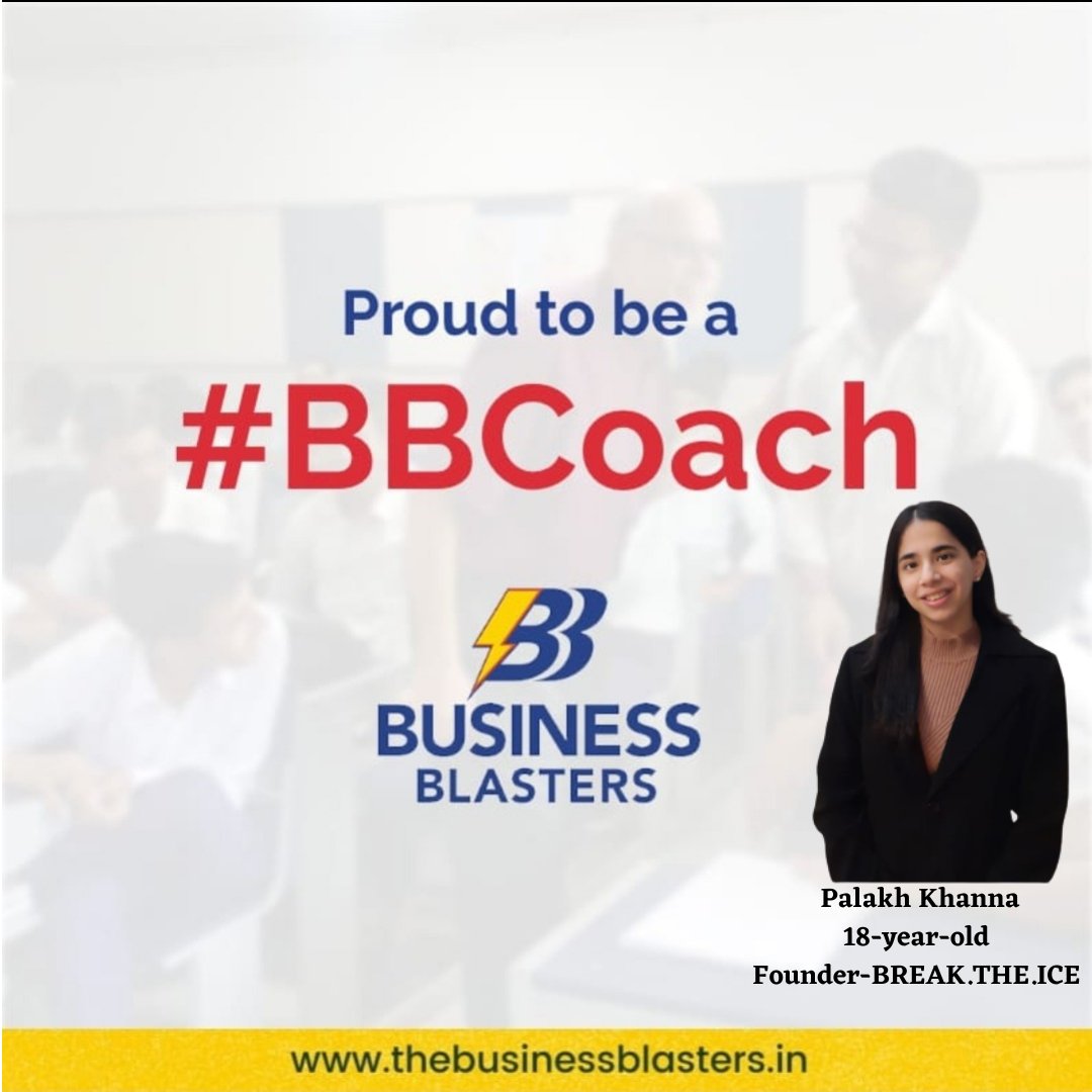 palakh_khanna's tweet image. Proud to be a part of Business Blasters as the YOUNGEST coach, panelist and facilitator! At 18, I coached teams in Round 2, selected the top teams as a panelist in Round 3 and was an investment facilitator in the Investment &amp;amp; Expo Summit!
#BusinessBlasters

@EMCCLASS @msisodia