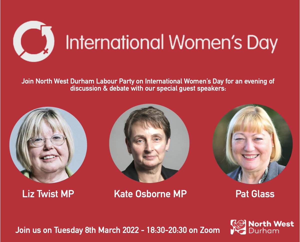 LabourForCS's tweet photo. INTERNATIONAL WOMEN'S DAY CELEBRATION!

Join us on Tues 8th March, 6.30pm, for an online event to celebrate inspirational women and girls.
Register to attend here:
https://t.co/eeMTLMkQq7

⭐️Speakers
⭐️Raffle
⭐️Poetry
⭐️Quiz

Male members are also welcome &amp; encouraged to attend. https://t.co/anJIA316rR