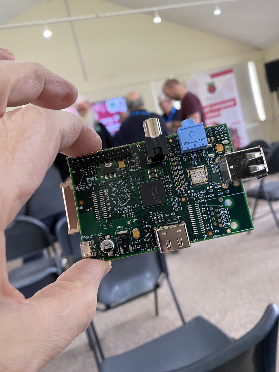 PeteLomasPi's tweet photo. A little bit to add to the Party - Prototype Pi1 Model A built on my production line in Cheshire  @norcotttech - Never saw the light of mass production due to the huge demand for the Model B.
#RaspberryPi10 @tnmoc https://t.co/cjoTtYbu3c