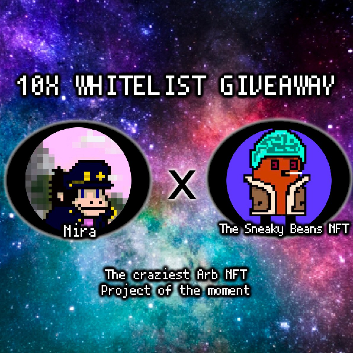 10xWL #giveaway 🚀🚀 the craziest #Arbitrum  #NFT projects WL!

To enter⤵️
🔥 RT + ❤️ this tweet
🔥 2Follow @SmolbeansNFT 
@akira_osakana 
🔥 tag3〜beans🌱😈

Winner picked in 48hrs
#NFTs #NFTGiveaway #nftart #NFTartist #nftcommunity #nftproject