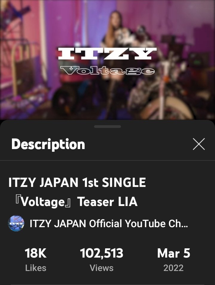 LIA_INTL's tweet photo. [YOUTUBE]

ITZY JAPAN 1st SINGLE『Voltage』LIA TEASER has surpassed 100,000 views 🎉

🔗 https://t.co/kpxgx1CqjQ

있지 리아 #리아 #LIA https://t.co/XU3tC3cBZo