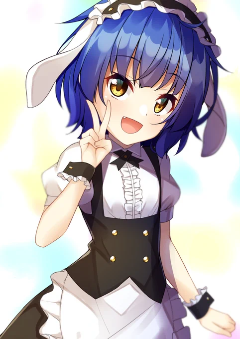 声を掛けたら笑顔をくれる青髪の子が可愛い
#ごちうさ #gochiusa 