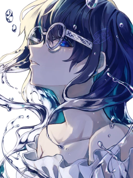 水なびく 