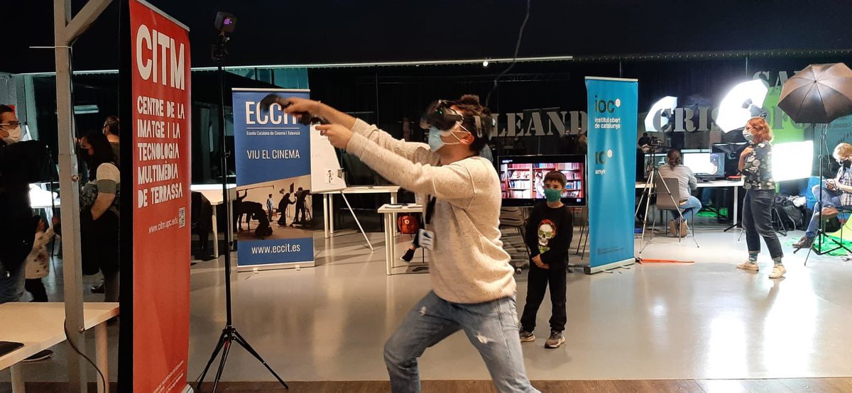 CITM_UPC's tweet photo. Seguim a l’#Animacrea @Animac_Lleida!
#RealitatVirtual i demostracions en directe de les nostres alumnes del grau en #Disseny i Creació Digital 🤙
#Animac #Art #Lleida @la_UPC https://t.co/BbFBLqHp3e