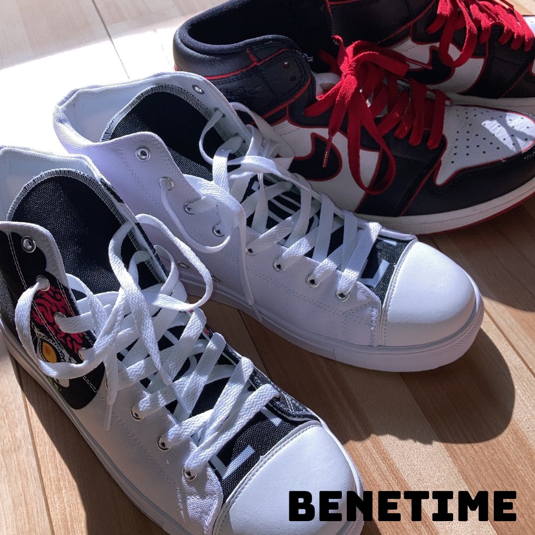 benetime_info's tweet photo. BENETIME商品紹介
ストリートファッション定番アイテム
『ハイカットスニーカー』
ハイカットの最もオシャレなシルエットを、リップを黒にする事で高低差ができて、どの足の形の人が履いても再現できるようにデザインしました。

https://t.co/Q7B6rmFmPF https://t.co/g8ruAhiRCT