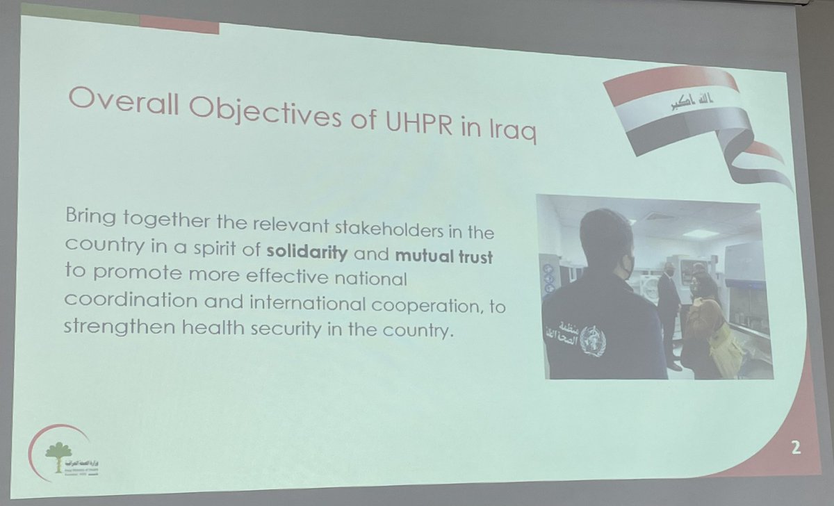 AwadMataria's tweet photo. Just arrived in Baghdad for 1wk to contribute to a Universal Hlth &amp; Preparedness Review of hlth sector. 

Aim: learn from #COVID19 to build a RESILIENT hlth systm for #UHC &amp; Health Security.

Once more, #Iraq &amp; Iraqis put their experience @ service of 🌎 🌍

🙏 @DrAhmedZouiten https://t.co/KBP7ZKaLYs