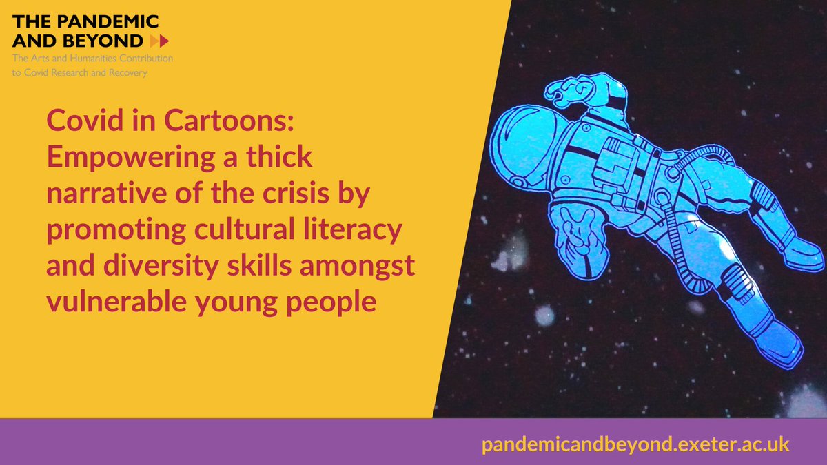 PandemicBeyond's tweet photo. Spotlighting the #CovidInCartoons project doing amazing work uplifting #disempowered + #disadvantaged young people through creative political cartooning!! 🎨🖌☀️ 
This @ahrcpress @cartoons_covid project is led by @FrLouwagie + @DiTLevine w @Shoutout_uk https://t.co/PdjGTiOoQK