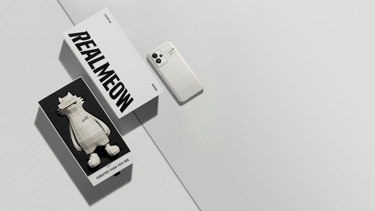 realmeglobal's tweet photo. 500 pieces limited Edition #realmeow Paper in worldwide. Want one?
1.Follow @realmeglobal and like this tweet.
2.Retweet with [#realmeow can be made of __ #realmeGT2Pro]
3. One winner with the most CREATIVE &amp; ECO-FRIENDLY MATERIALS  gets it for free!
Game Date 📆: Mar 6-7, 2022 https://t.co/AV4mdf0SPd