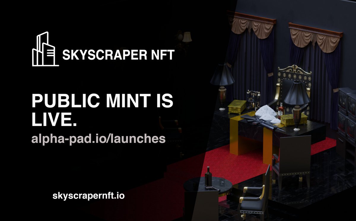 Skyscraper_NFT's tweet photo. Public mint price updated to 0,5 Sol! Last chance if you weren't able to mint yesterday. Mint will be closed today at 22:00 UTC.  The rest of the supply will be burned. 📈 Thanks to all supporters that stayed here with us ❤️ https://t.co/F83MyC4U6R https://t.co/nvwa5hkama