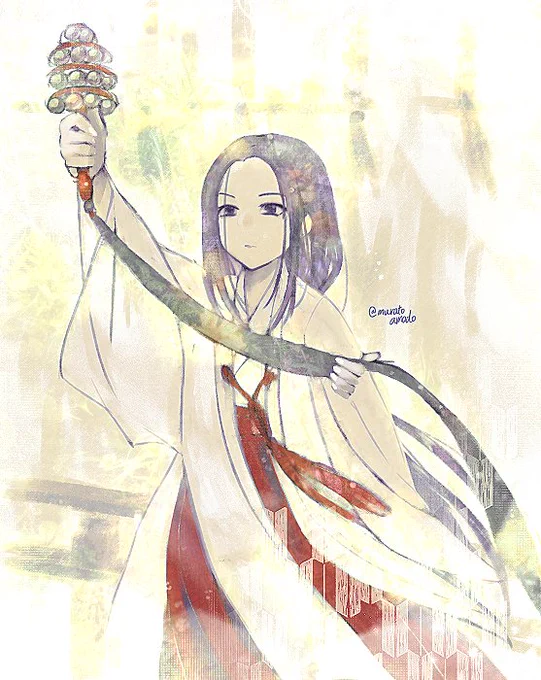 巫女の日なので巫女さんの先輩&後輩
#オリジナルキャラクター #巫女の日 