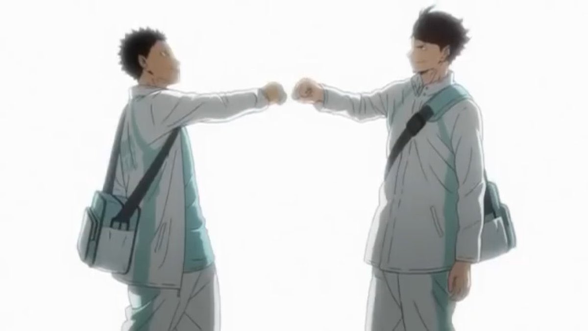 Yu06095894's tweet photo. アニメのグータッチシーンってなんでこんなに熱いんや!!
 #アニメ好きと繋がりたい 
 #いいねした人全員フォローする https://t.co/Bct3sGNEIy