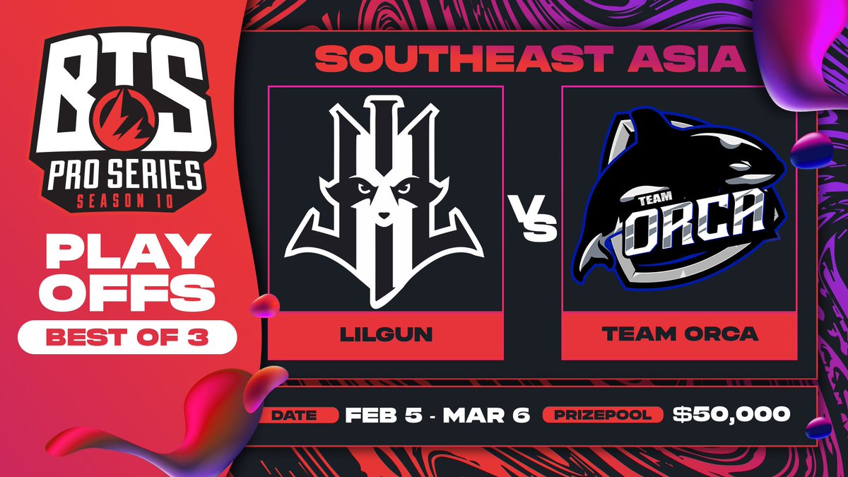 BTSdota's tweet photo. 🚨 TIME FOR SOME UPPER BRACKET FINALS 🚨

Lilgun takes on @orcaesport for today's last #BTSProSeries 10 SEA hype match!

📺 https://t.co/VZnt4kO1Z3
🗣️ @Xyclopzz &amp; @BTSGoDz https://t.co/ZKFLw5uNDR