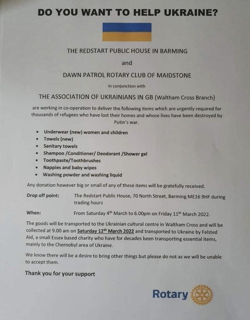 Nicola Cooper (@ncooper77) on Twitter photo Anyone local <a href="/MTWnhs/">Maidstone and Tunbridge Wells NHS Trust</a> that might want to donate items for Ukraine here is a local collection point Anyone local <a href="/MTWnhs/">Maidstone and Tunbridge Wells NHS Trust</a> that might want to donate items for Ukraine here is a local collection point