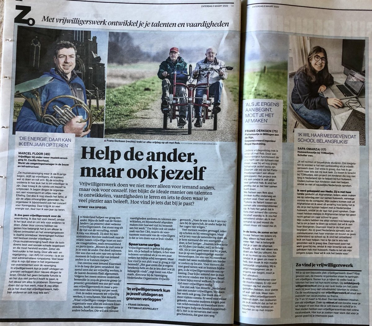‘Met #vrijwilligerswerk ontwikkel je je talenten en vaardigheden’