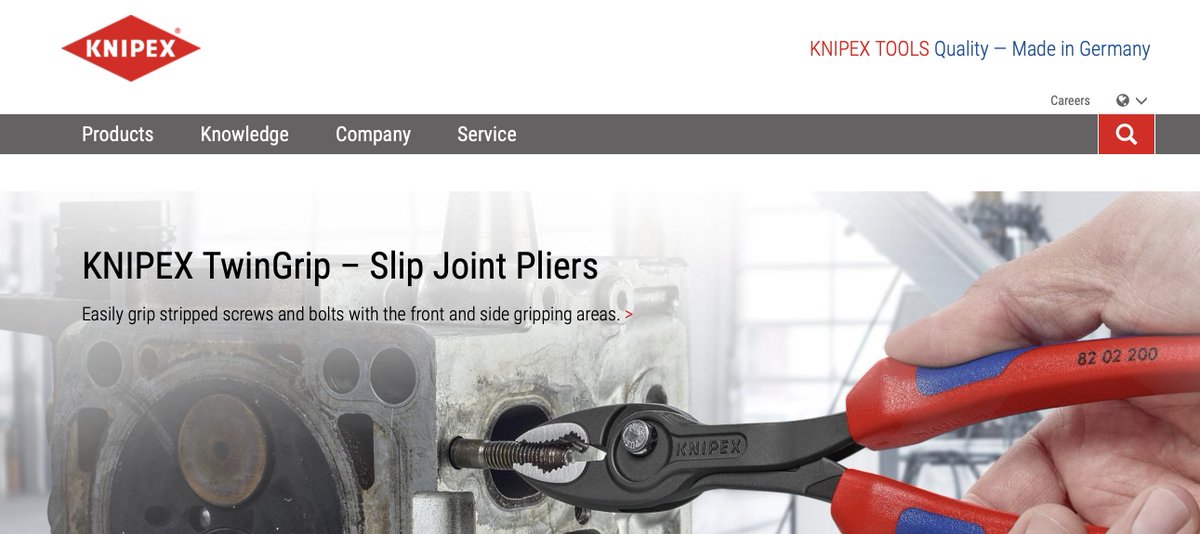 ServiceExec's tweet image. KNIPEX Tools has introduced a new website for U.S. consumers, which includes product sorting and filtering capabilities, a video library, careers page, and frequently asked questions. 

knipex-tools.com

@KNIPEX_Tools #aftermarket #autocare #carcare