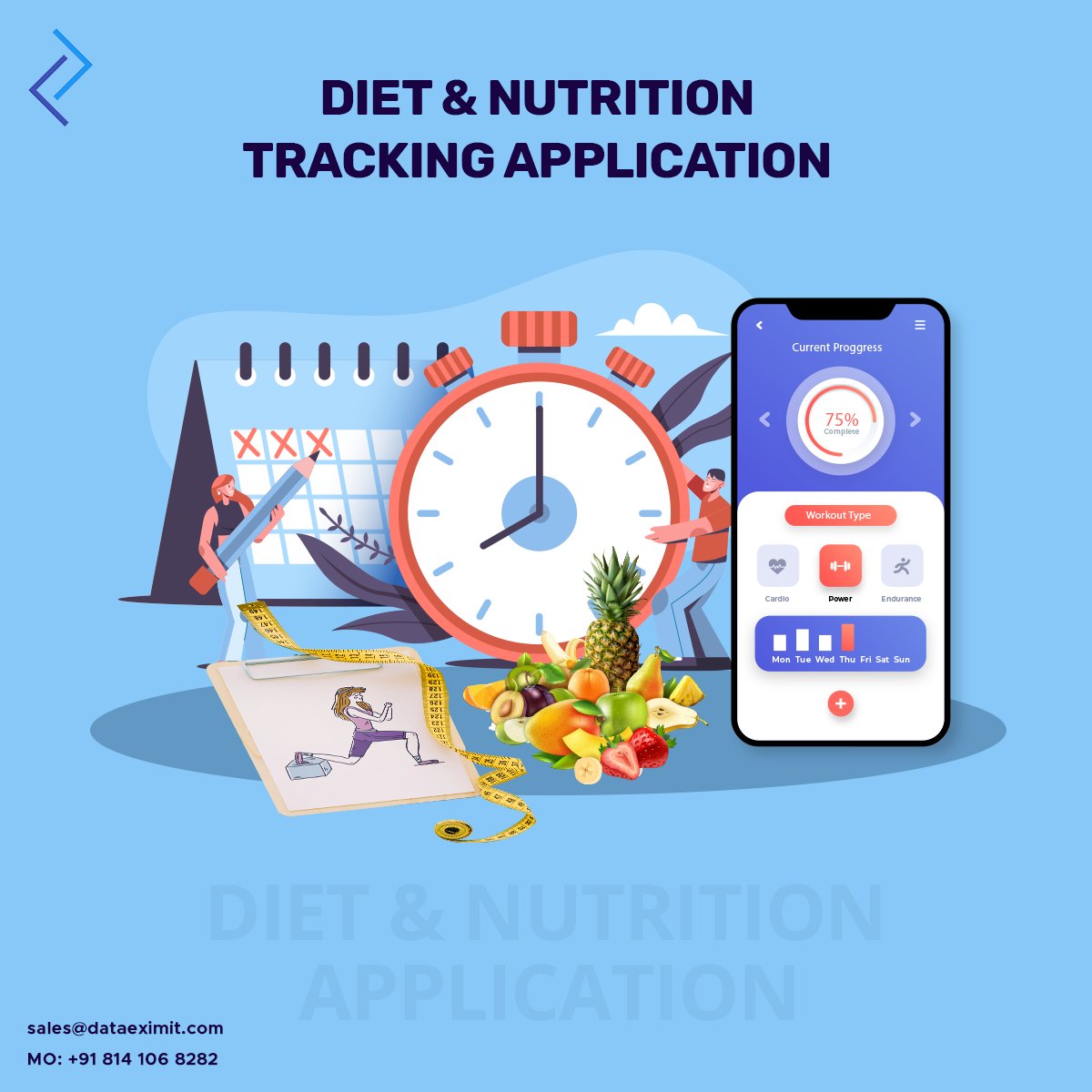 DataitSolutions's tweet image. DataEximIT enables you With the Diet & nutrition tracking app that users can get the diet plans for their daily food intake and also track food/water intake.
#webdevelopment #dietandnutrition #dieta #mobileappdevelopment
