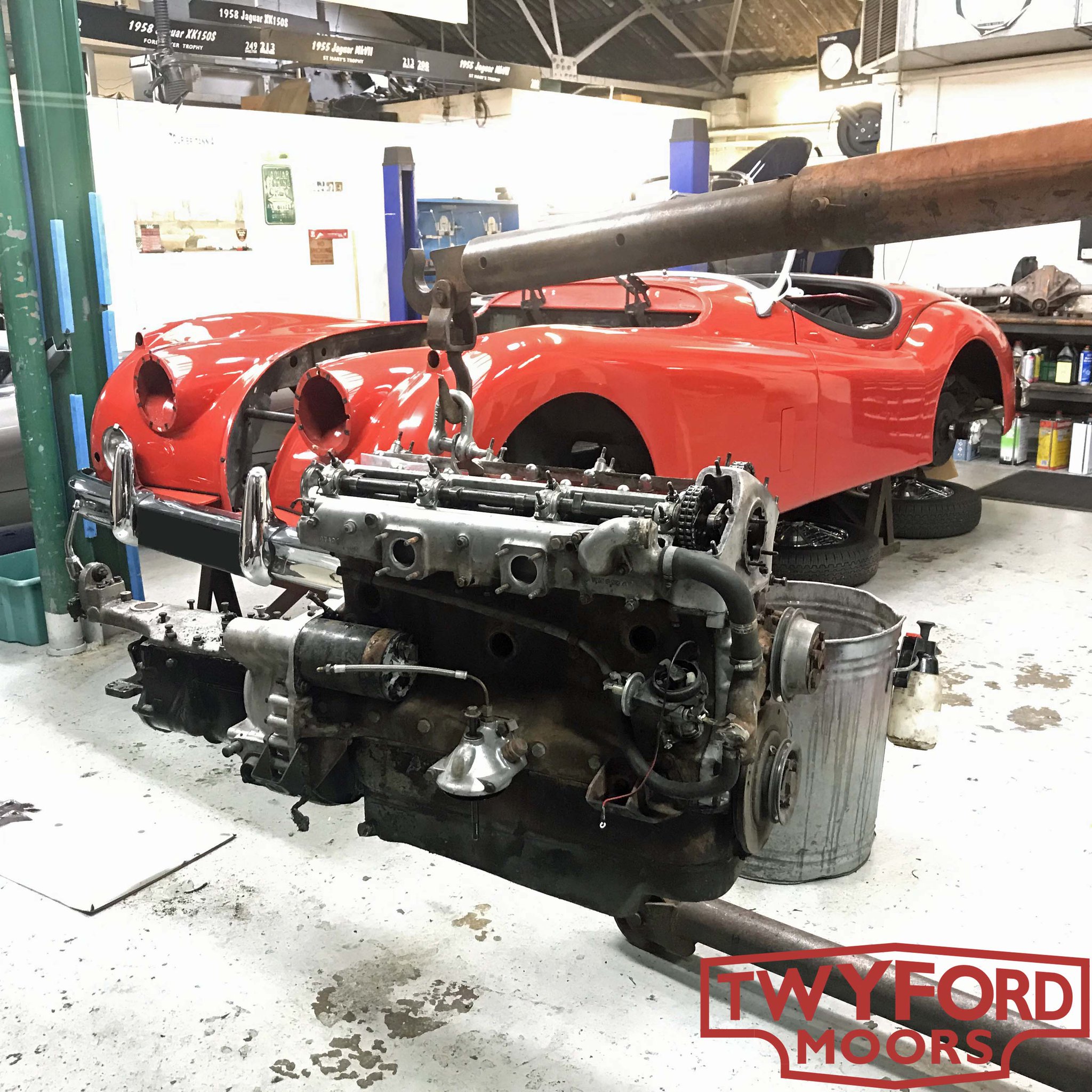 Twyford Moors Jaguar on Twitter "XK140 OTS in for an extensive refurb