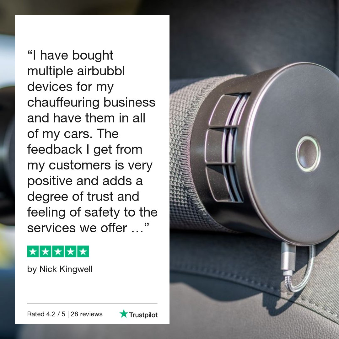 airscapeai's tweet photo. What's better than one #AirBubbl you ask? Multiple AirBubbls! Kit out your fleet with clean air, confidence and customer satisfaction ➡️ https://t.co/fl2LPxyrHt https://t.co/hCpsvFIjNE