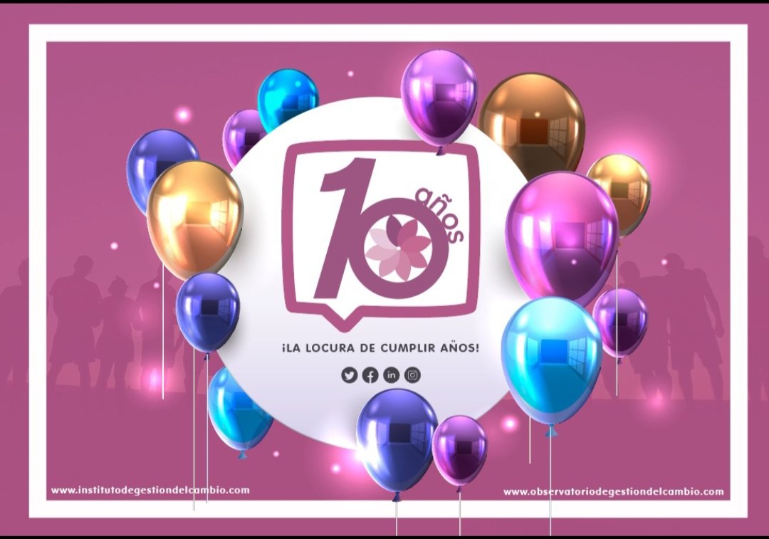 grupo_imm's tweet photo. Hoy celebramos nuestro 10Hoy , celebramos nuestro 10mo aniversario!🎉🎉🎉🎉

 🌞Y queremos compartirlo con vosotros: clientes , proveedores, compañeros , colaboradores, amigos, seguidores.
¡Gracias por confiar en Grupo IMm!

¡Feliz día del Cambio!

#hucmi #gestiondelcambio https://t.co/wOiwxgTRjN