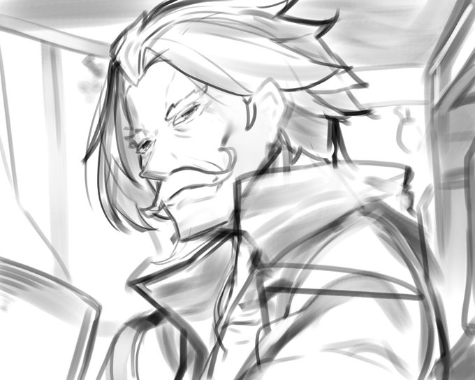 おじさま落書き 